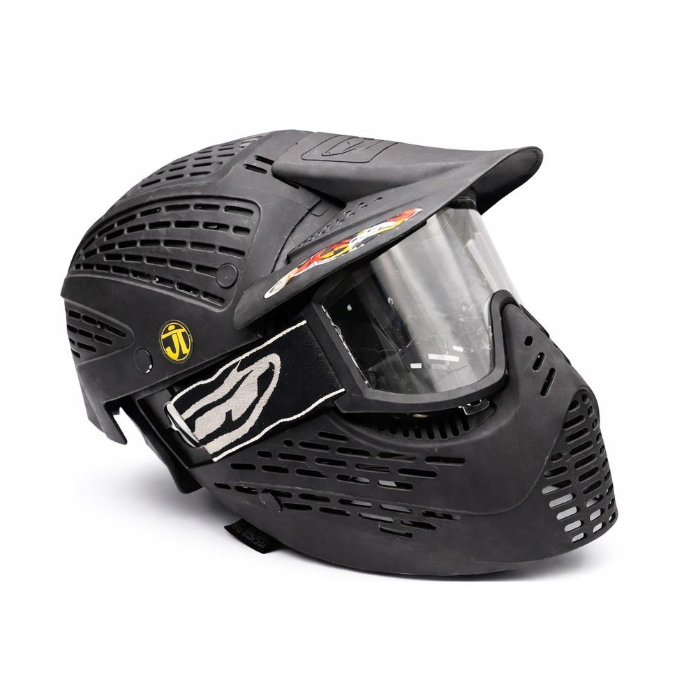 JT Paintball Mask Full Face Goggles Black Vented Visor Airsoft‎